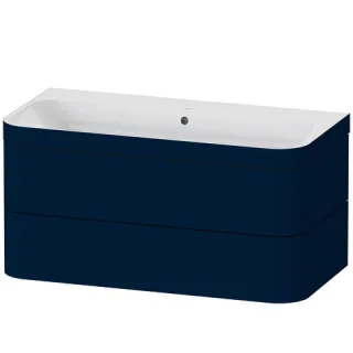 Duravit Happy D.2 Plus c-bonded Set wandhängend Nachtblau Seidenmatt 975x490x480 mm - HP4638N9898 HP4638N9898