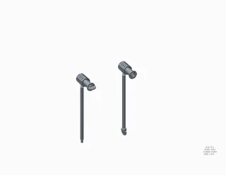 VitrA Ersatzteil Montageset V-Fit für Wand-Bidets Water Jewels # 4329 und Shift # 4394,310091YP1TE 310091YP1TE