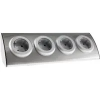 ChiliTec Edelstahl, 3600W Mehrfachsteckdose