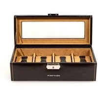 Friedrich23 Uhrenbox Bond mit Glasdeckel für 4 Uhren