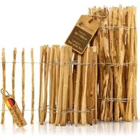 BooGardi Staketenzaun Gartenzaun Jägerzaun Teichzaun Holzzaun Bauernzaun 50 cm hoch, (50cm x 5m · Lattenabstand 3-5cm · 14 Größen), Holz-Zaun Garten Gartenzaun Holz Sichtschutz