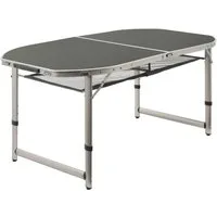 CampFeuer Campingtisch für 6 Personen, 150 x 80 cm, faltbar, höhenverstellbar