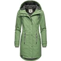 PEAK TIME Regenjacke L60042 stylisch taillierter Regenmantel für Damen