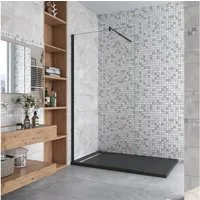 duschspa Duschwand Duschwand Walk in Dusche Duschtrennwand Glaswand 8mm Nano Glas 200cm, Einscheinbensicherheitsglas, Sicherheitsglas, (Set), Nano Glas