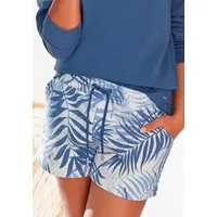 LASCANA Sweatshorts Loungeshorts im schönen Allover-Blätterdruck, Loungewear