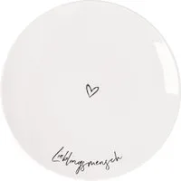 Villeroy & Boch Frühstücksteller Statement Frühstücksteller Lieblingsmensch 21 cm