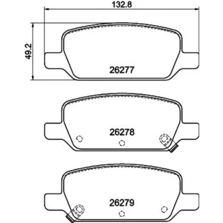 Hella Bremsbel?ge hinten Tesla Model 3 Y 8DB355040-951