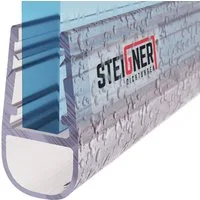 STEIGNER Duschdichtung 30cm Gerade PVC Ersatzdichtung für Dusche, L: 30 cm, (1 Stück Packung, Einzeldichtung), Glasstärke 6/7/ 8 mm Model: UK07