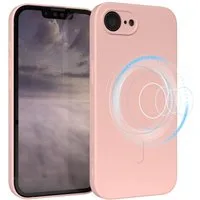 EAZY CASE Handyhülle TPU Hülle mit MagSafe für Apple iPhone 17e 6,1 Zoll, MagSafe Schutzhülle Silikoncover mit Kameraschutz Rosa / Altrosa