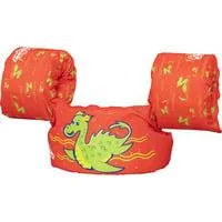 Puddle Jumper Schwimmflügelweste Kleiner Drache für Kinder von 2 bis 6 Jahren rot