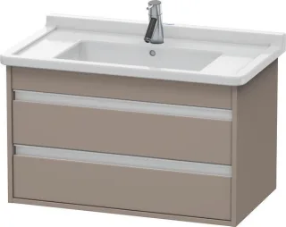Duravit Ketho Waschtischunterbau wandhängend Basalt Matt 800x455x480 mm - KT664404343 KT664404343