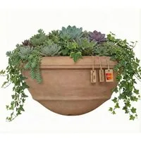 Teramico Blumentopf Pflanzgefäß Wandhänger Terrakotta "Gerla" 41cm Frostfest (1 St), Frostfest, UV-Fest