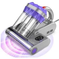 INSE Matratzenreinigungsgerät M1 Matratzenreinigungsgerät Milbenstaubsauger mit UV-Licht & Heißluft, 550 W, beutellos, 550W MOTOR,16KPA STARKE SAUGKRAFT,UV-C LICHT,65℃ HEIßLUFT,5M Kabel