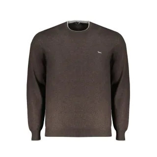 Crew-Neck-Pullover Braun Melange