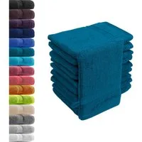 Hometex Premium Textiles Waschhandschuh in Premium Qualität 500 g/m², Feinster Frottier-Stoff 100% Baumwolle, (10er Set), weich, saugfähig, extra schwer & flauschig - TEST BILD TOP MARKE 2025