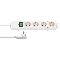 Brennenstuhl 4-Fach Steckdosenleiste Comfort-Line Plus 1153120100 Steckdosenleiste (Kabellänge 2.00 m), erhöhter Berührungsschutz, mit Hängelasche