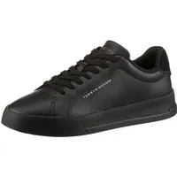 Tommy Hilfiger TH COURT LTH DETAIL ESS Sneaker, Freizeitschuh, Halbschuh, Schnürschuh mit seitlichem Logoschriftzug