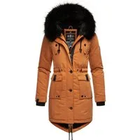 Navahoo Wintermantel Luluna Prc edler Parka mit großer Kunstfellkapuze