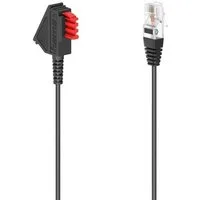 Hama DSL-Box-Kabel TAE-F-Stecker-Modular-Stecker 8p2c 6 m Schwarz Telefonkabel, RJ-45 (Ethernet), TAE-F, (600 cm)