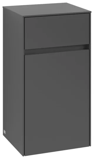 Villeroy & Boch Seitenschrank Collaro 404x748x349mm 1 Tür 1 Schublade A:re Graphite C03201VR