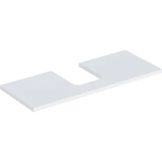 Geberit ONE Waschtisch-Platte, Ausschnitt mittig, für Aufsatzwaschtisch Schalenform 505275002