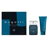bugatti Duft-Set BUGATTI Signature Petrol for him GP EdT 100ml + 200 ml SG, 2-tlg., Herrenduft-Set mit Zitrone, Zedernholz und aquatischer Note.