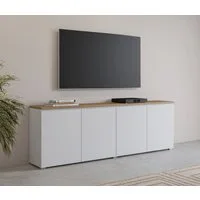 OTTO home Sideboard Modo, Breite 200 cm, moderne grifflose Kommode 4Türen, Anrichte mit viel Stauraum, Einlegeböden verstellbar