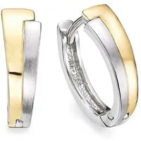 Bruno Banani Paar Creolen Schmuck Geschenk Silber 925 Ohrschmuck Ohrringe