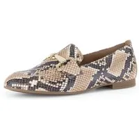 Gabor Slipper Blockabsatz, Businessschuh mit goldfarbenem Schmuck-Zierriegel