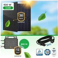 Paket.ag Balkonkraftwerk 920W Komplettset: Marstek M-800W Inverter & N-Type Bifacial Module, (1-St)