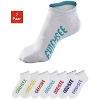 Chiemsee Sneakersocken Damen Kinder Sportsocken für Sport & Alltag (Packung, 7-Paar, Gr. 31-34 bis 39-42) mit farbigen Logos