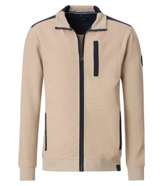 CASAMODA - Sweatjacke beige - Gr. - 3XL