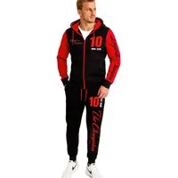 RMK Jogginganzug Herren Trainingsanzug Sportanzug Fitness Jogger Fußball, bestehend aus Hose und Jacke, mit Kapuze