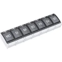 Wellgro Pillendose Tablettenbox 7 Tage mit Druckverschluss