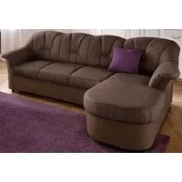 DOMO collection Ecksofa FLORES Schlafsofa, 233x142x86 cm, L-Form, whlw. mit Bettfunktion, whlw. mit Federkern