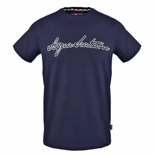 Aquascutum - T-Shirt für Herren, Regulär (Marine)