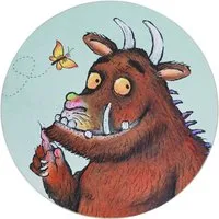 DER GRÜFFELO Kinderteppich Grüffelo GR-0172, rund, Höhe: 6 mm, aktueller Grüffelo Teppich, Kurzflor mit hohem Baumwollanteil