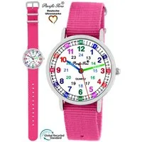 Pacific Time Quarzuhr Kinder Armbanduhr Lernuhr nachhaltiges Wechselarmband, Mix und Match Design - Gratis Versand