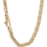 HOPLO Goldkette Goldkette Königskette Länge 19cm - Breite 3,0mm - 750-18 Karat Gold, Made in Germany
