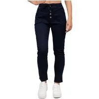 Cipo & Baxx Stoffhose Damen Regular Fit Hose Mid Waist BA-WD508 für lässige Alltagslooks und Freizeit-Outfits