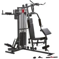 Christopeit Sport® Kraftstation Kraftstation SP 5000, 12 Gewichtsblöcke (Butterflystange, Latzug, Ruderfunktion und mehr), max. Benutzergewicht 130 kg, max. Trainingsgewicht 70 kg