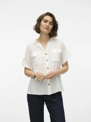 VERO MODA - Vero Moda 10310139 SnowWhite SnowWhite - Gr. - M
