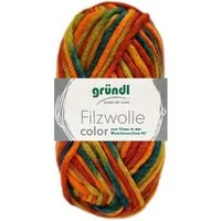 Gründl 50 Gramm Gründl Filzwolle Color meliert Filzgarn Farbauswahl Bastelgarn
