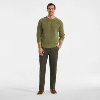 Classic Fit Leichte Schlupfbund-Hose, Herren,  Grün, Elasthan/Baumwoll-Mischung/Nylon-Mischung, by Lands' End