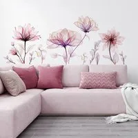 MOPUEA Wandtattoo Dekorative Wandaufkleber, Blumen Fenster Wandsticker Pflanzen/Sterne (1 St., Wanddeko Modern für Kinderzimmer Schlafzimmer Wohnzimmer), 3D-Wandtattoo, Wandsticker, Wandtattoo