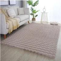 Carpettex Hochflor-Teppich Unicolor - Einfarbig, Läufer, Höhe: 25 mm, Teppich Wohnzimmer Soft Einfarbig 3D Optik flauschig Plüsch Teppich