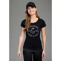 KangaROOS Print-Shirt sehr figurbetonter Schnitt, Print, Rundhalsausschnitt
