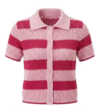 MANGO - STRICKJACKE BABILON - 85/ROSA - Gr. - M