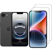 CLM-Tech Displayschutzglas 2x Schutzfolie für iPhone 16e Panzerfolie kristallklar für iPhone 16e, Panzerglas Folie - Anti-Fingerabdruck und kratzfest -, 2 Stück, Kristallklar
