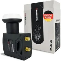 PremiumX Deluxe Twin LNB PLL SAT für 2 Teilnehmer DVB-S2 HD UHD 4K Monoblock-LNB